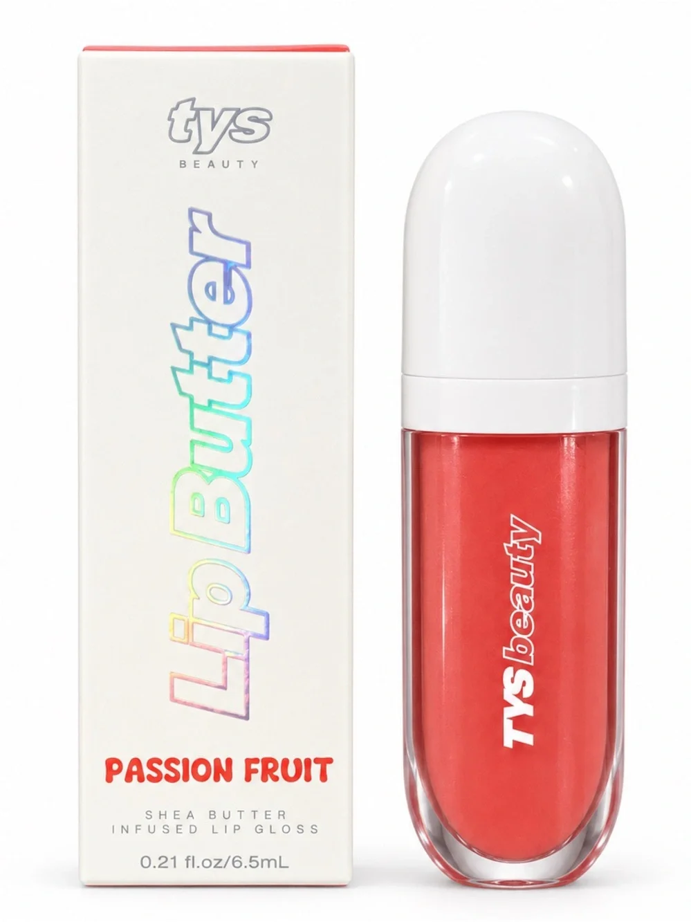 TYS BEAUTY Passion Fruit Shea Butter Infused Lip Gloss 6.5ml BRAND NEW IN BOX